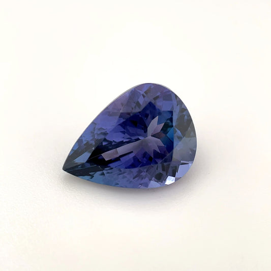 PG-22-96 Tanzanite 8.6 x 11.3 MM Pear 3.53cts