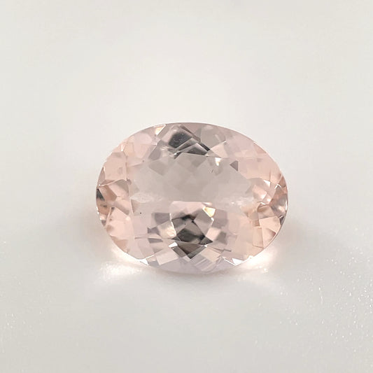 PG-283-65-MN Morganite 7 x 8.9 MM Oval 3.24cts