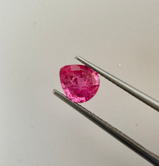 PG-306-9-2 Mahenge Spinel 6.4 x 7.3 MM Pear 1.37cts