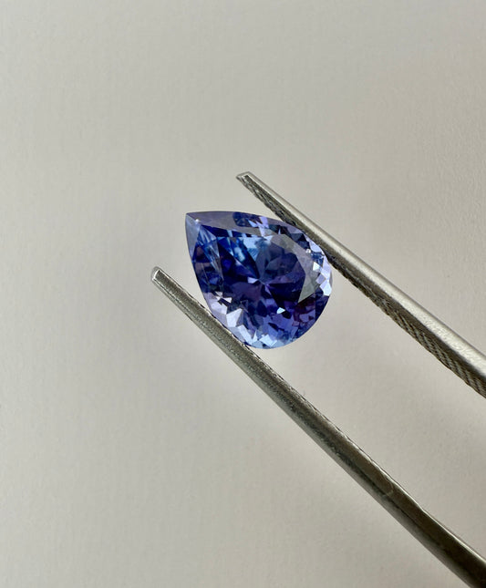 PG-79-290 Tanzanite 7 x 9.2 MM Pear 1.98cts