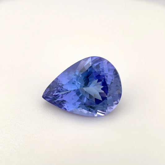 PG-88-18 Tanzanite 9.1 x 12.1 MM Pear 3.99cts
