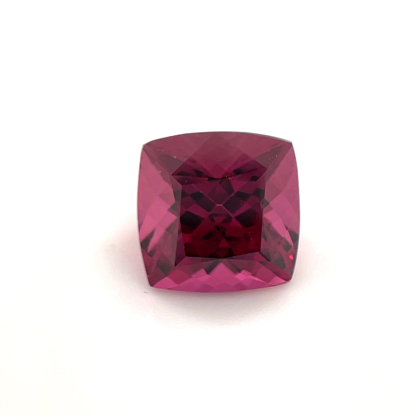 PG-RGBS-191-WO Mahenge Rhodolite 8.5 MM Sq. Cushion 3.75cts