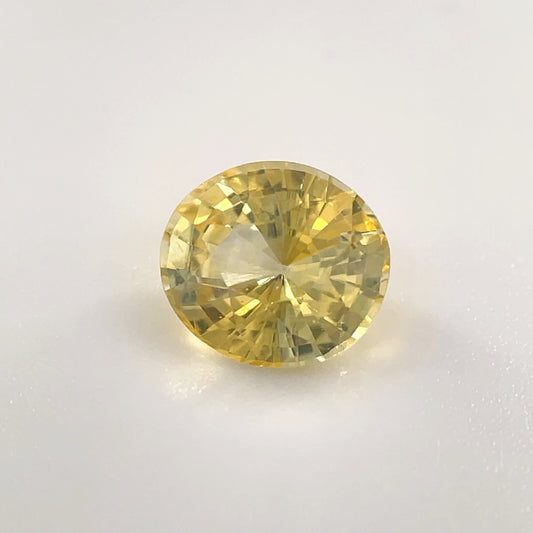 PG-YSABS-38 Yellow Sapphire 6.4 x 7.1 MM Oval