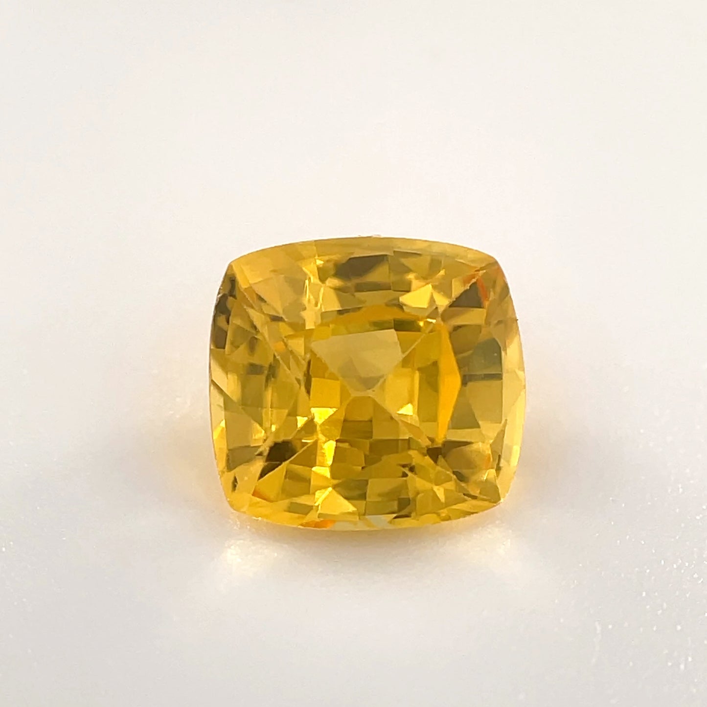 PG-YSABS-45 Yellow Sapphire 6.1 x 6.6 MM Cushion