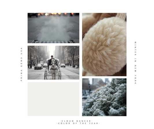 Cloud White x Moonstone: Winter’s Soft Glow in New York