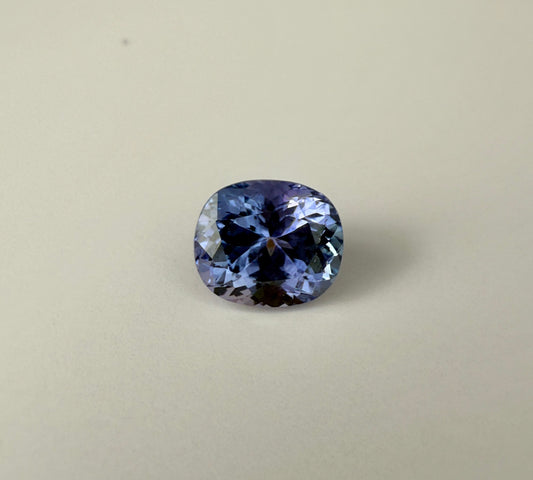 PG-1-59 Tanzanite 9.5 x 8.0 MM Cushion 3.09cts