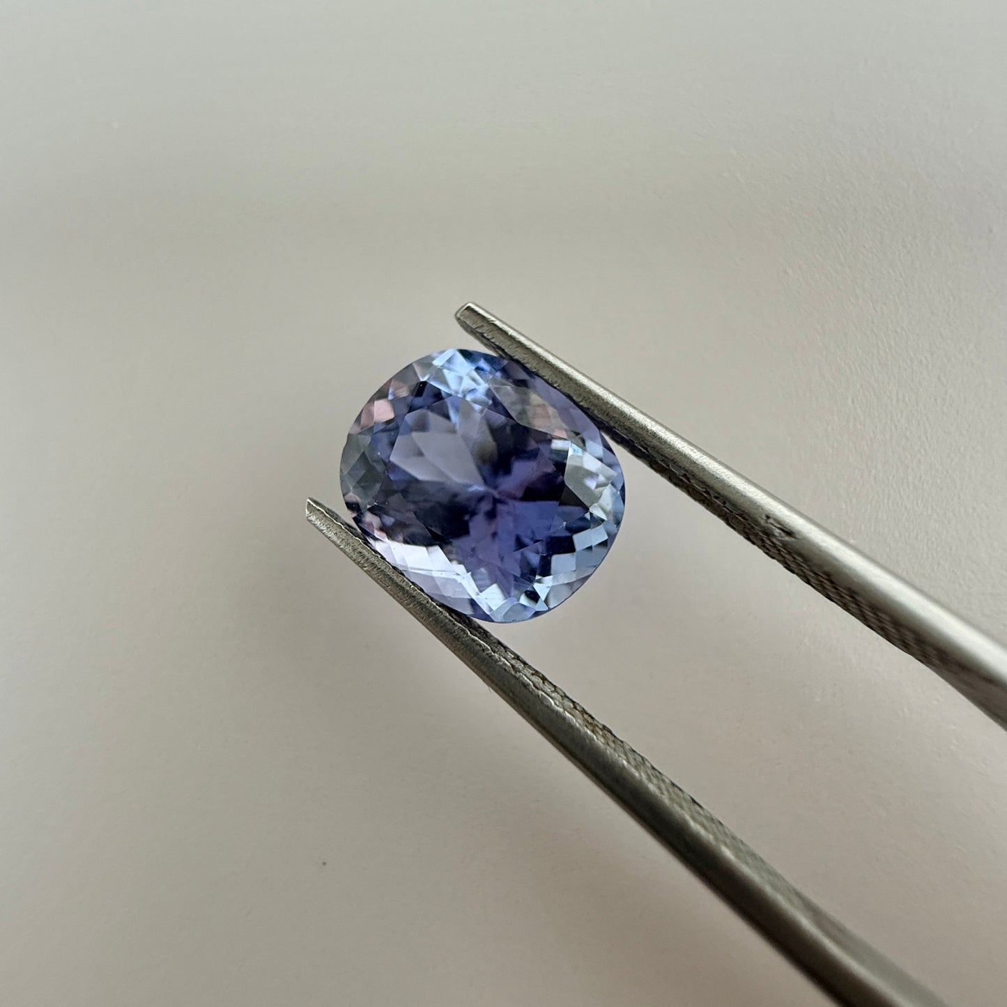 PG-1-59 Tanzanite 9.5 x 8.0 MM Cushion 3.09cts