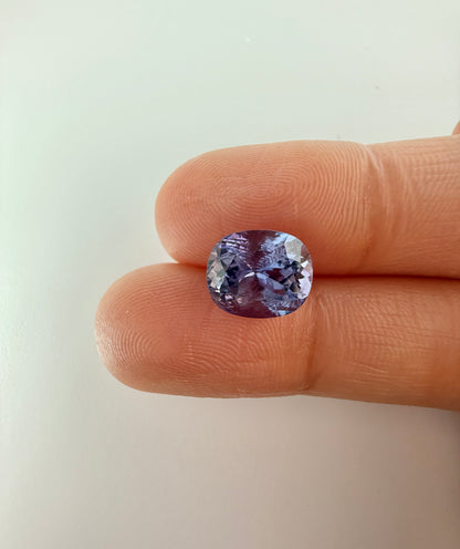 PG-1-59 Tanzanite 9.5 x 8.0 MM Cushion 3.09cts