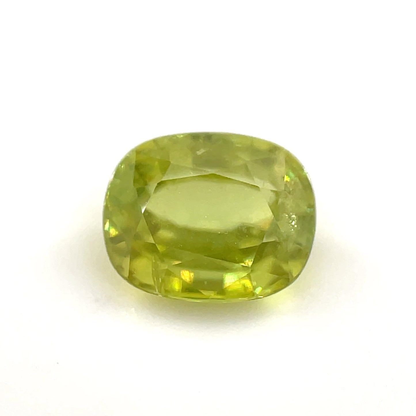 PG-116-259 Madagascar Sphene 6.9 x 8.4 MM Cushion 2.1cts