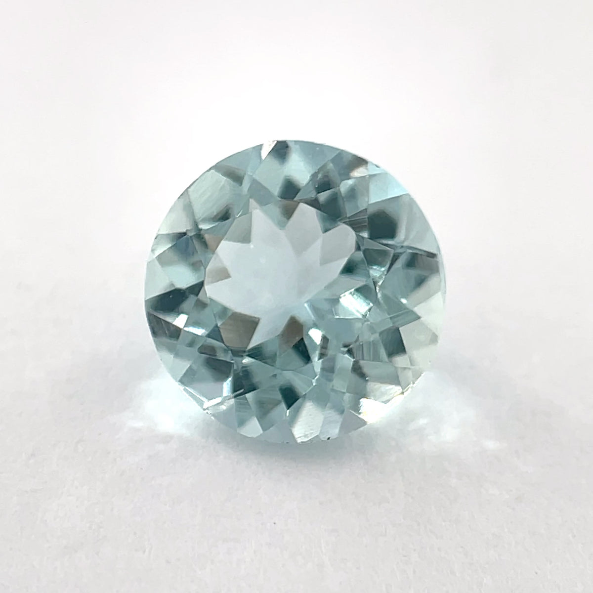 PG-117-9 Aquamarine 7.7 MM Round 1.3cts