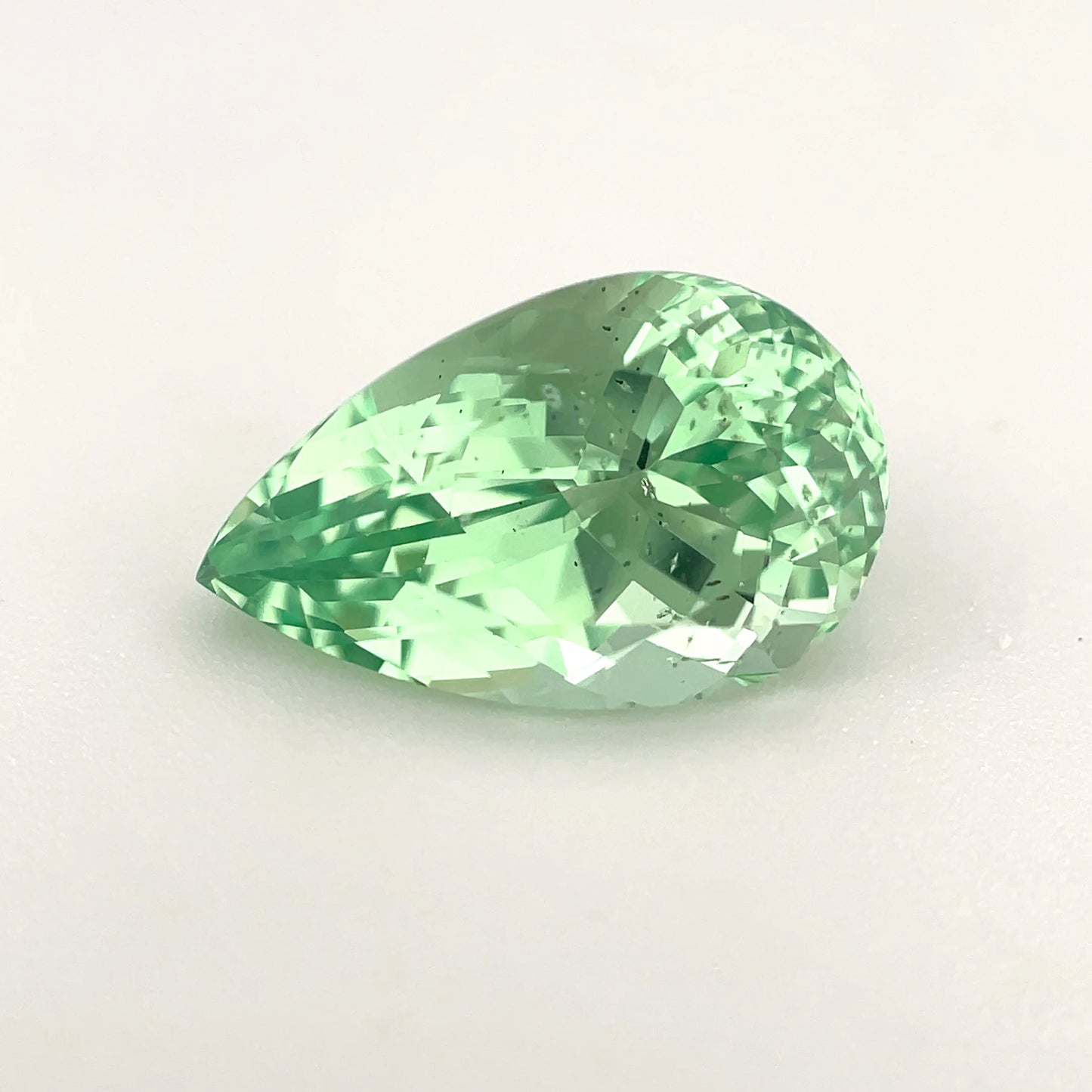 PG-134-5-1 Merelani Mint Garnet 7.9 x 12.8 MM Pear