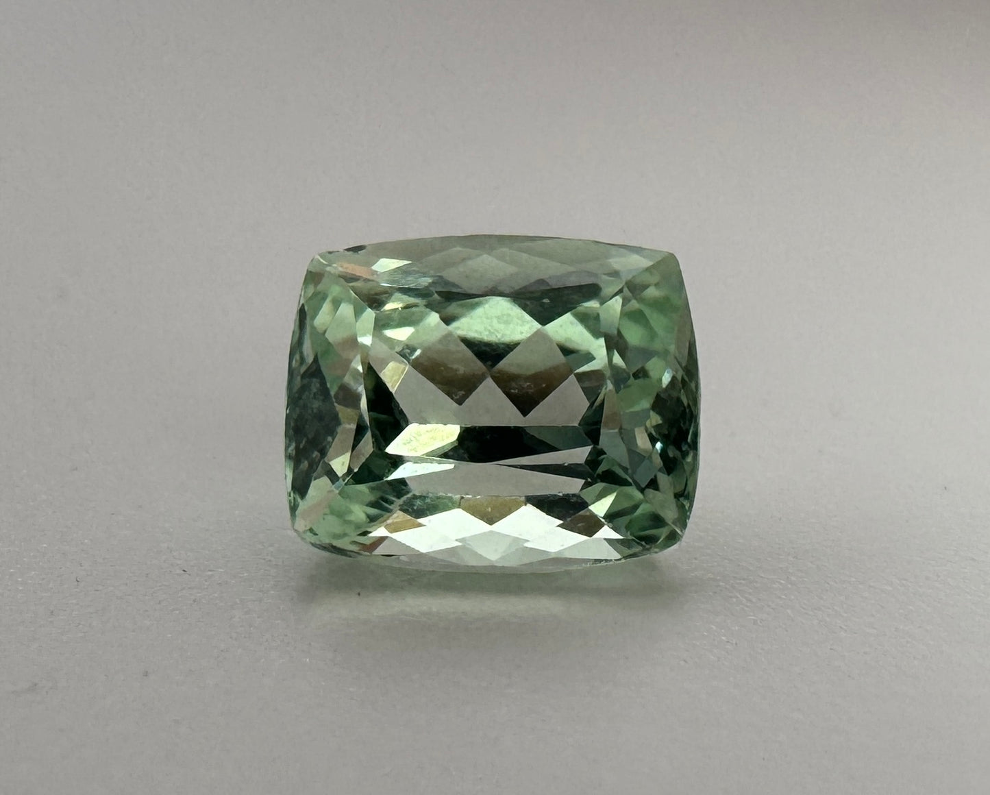 PG-151-1 Merelani Mint Garnet 5.4 x 6.5 MM Cushion 1.33cts