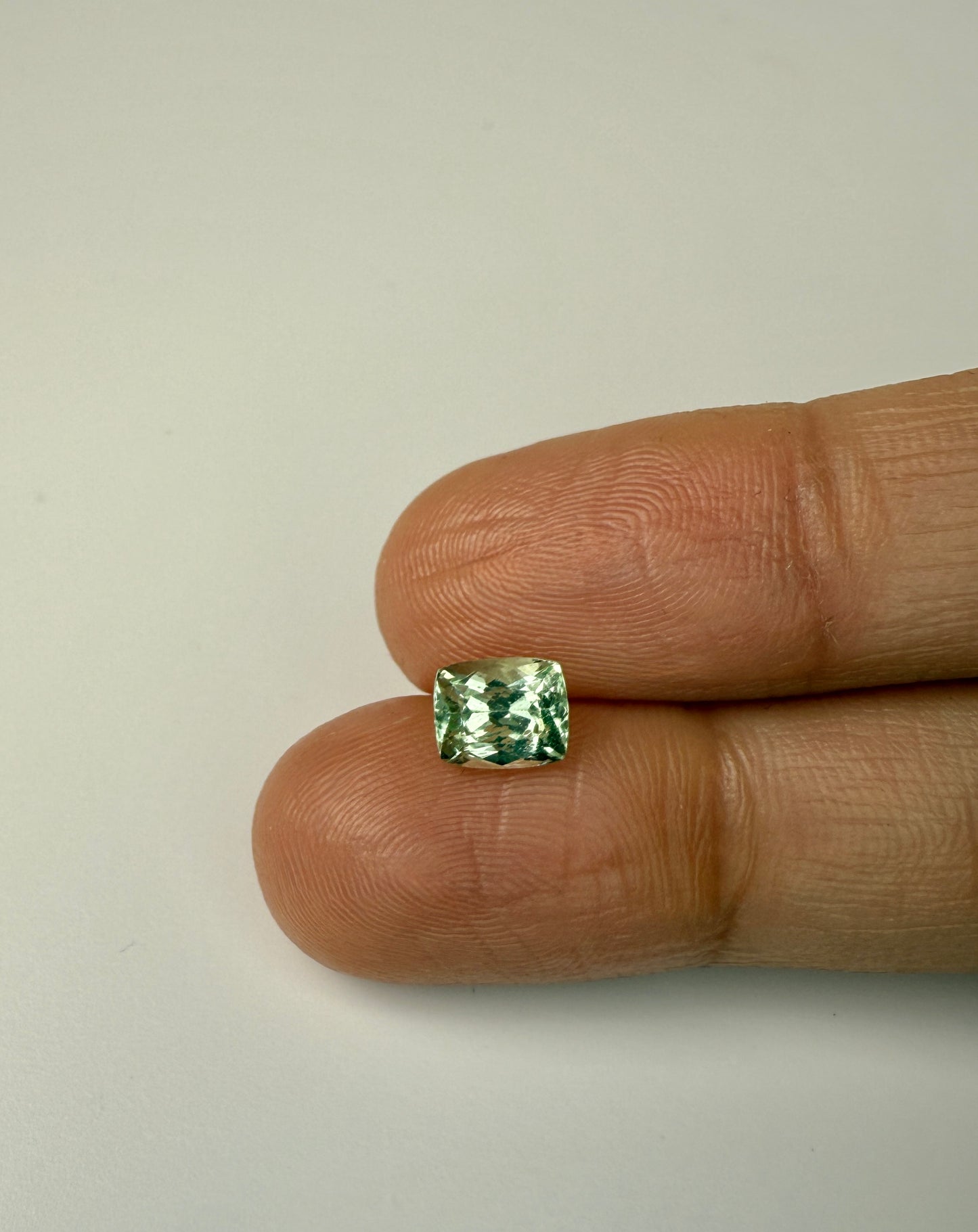 PG-151-1 Merelani Mint Garnet 5.4 x 6.5 MM Cushion 1.33cts