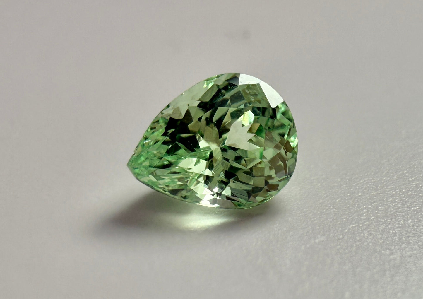 PG-152-28-1 Merelani Mint Garnet 5.5 x 7 MM Pear 1.08cts