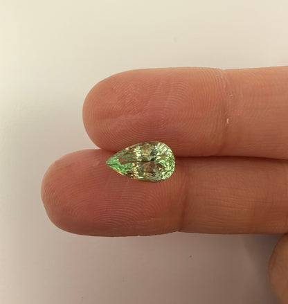 PG-263-70-1 Merelani Mint Garnet 6.2 x 10 MM Pear 2.06cts
