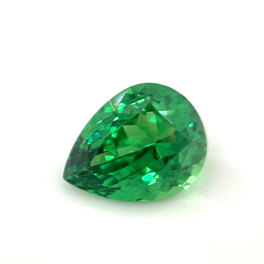 PG-292-55-1 Tsavorite 7.3 x 9.3 MM Pear 2.25cts