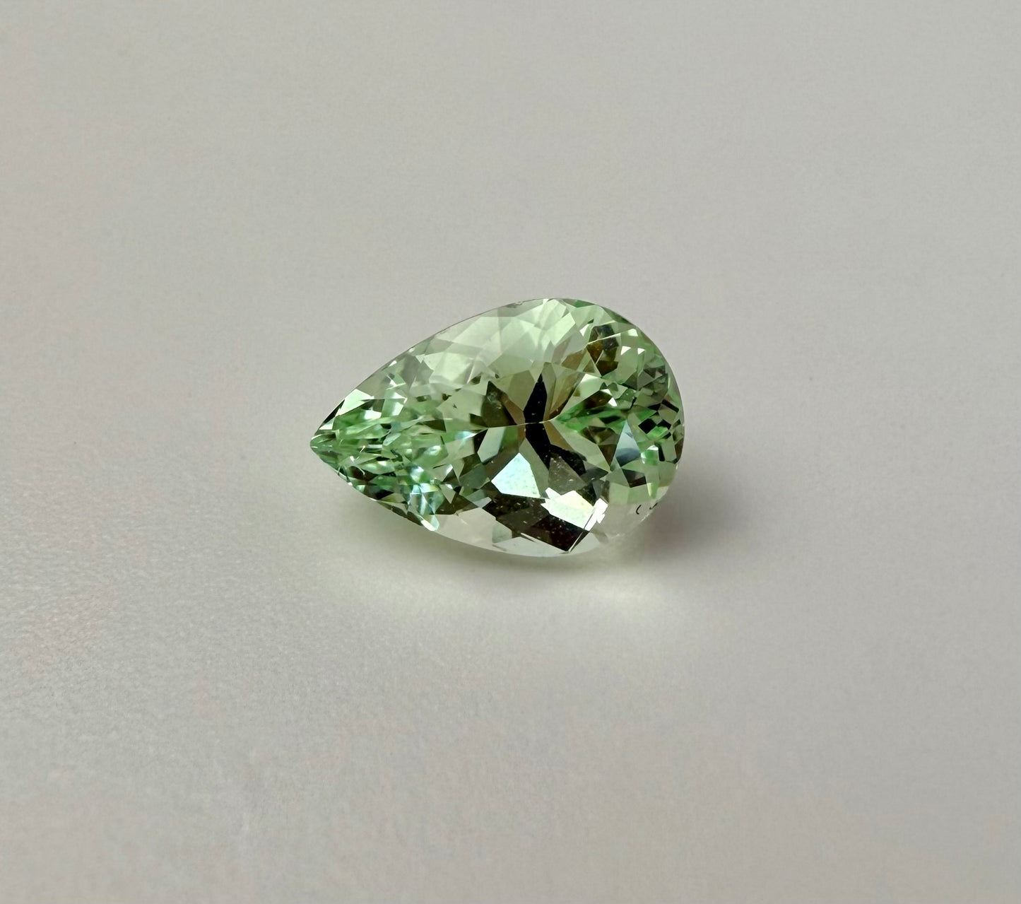 PG-294-11-2 Merelani Mint Garnet 5.2 x 7.6 MM Pear 1.12cts