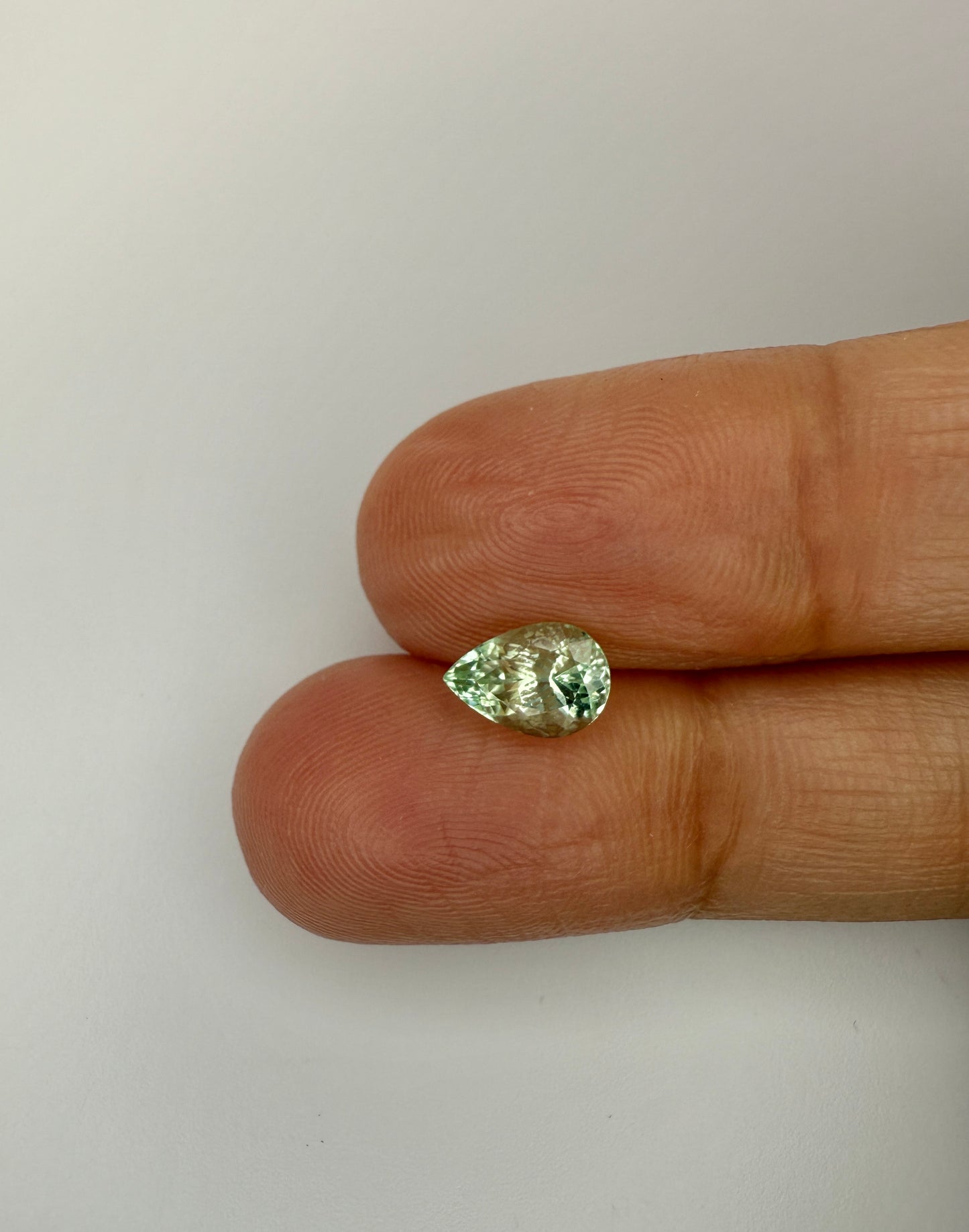 PG-294-11-2 Merelani Mint Garnet 5.2 x 7.6 MM Pear 1.12cts