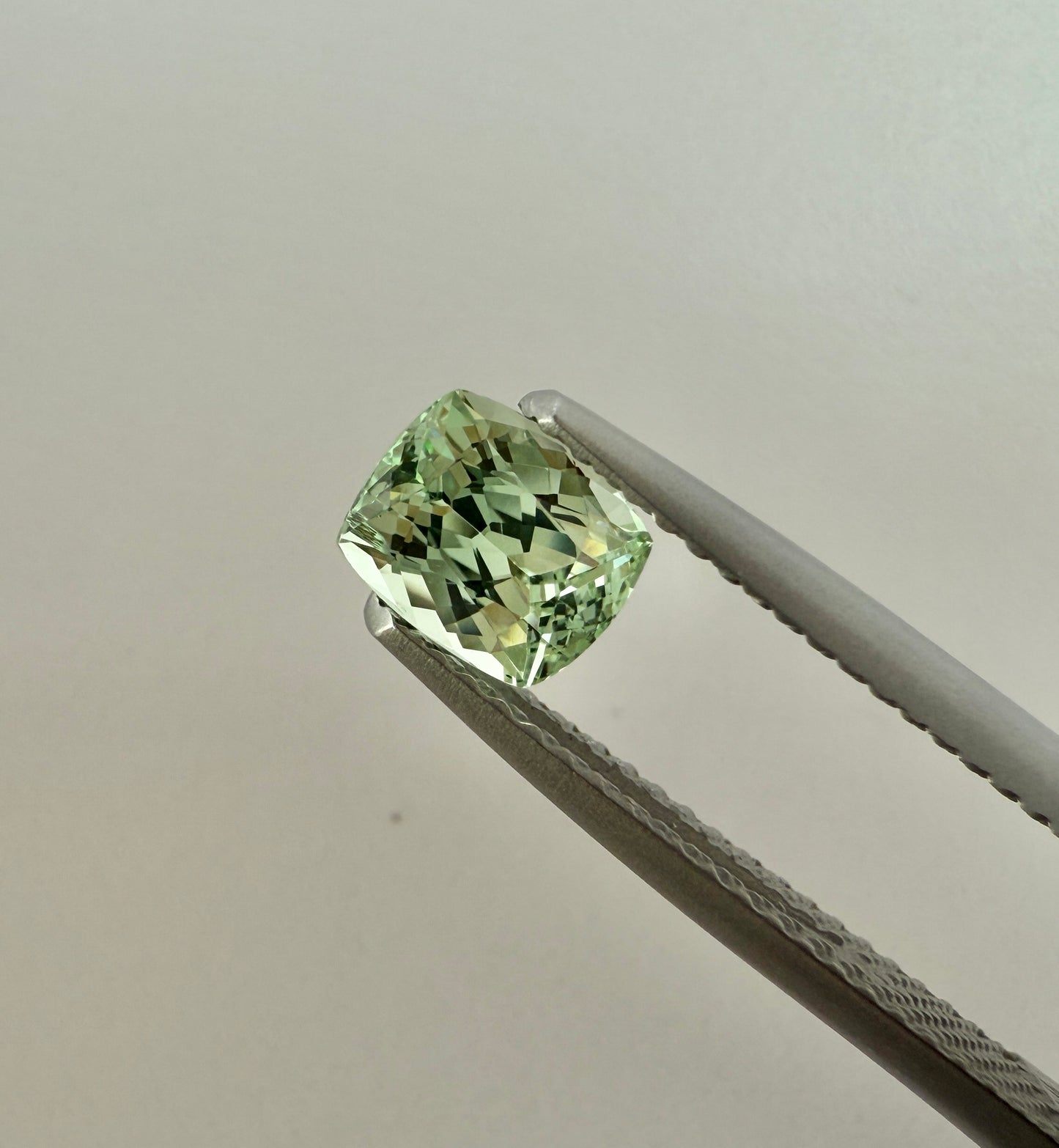 PG-294-5-3 Merelani Mint Garnet 4.9 x 5.9 MM Cushion 1.02cts