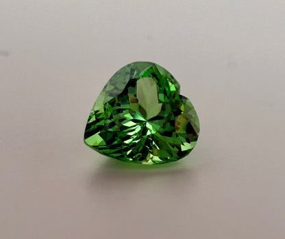 PG-302-98-1 Tsavorite 7.5 MM Heart 1.64cts