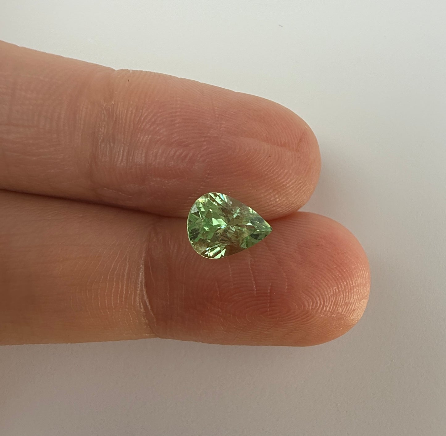 PG-305-11 Merelani Mint Garnet 6.2 x 8.1 MM Pear 1.28cts