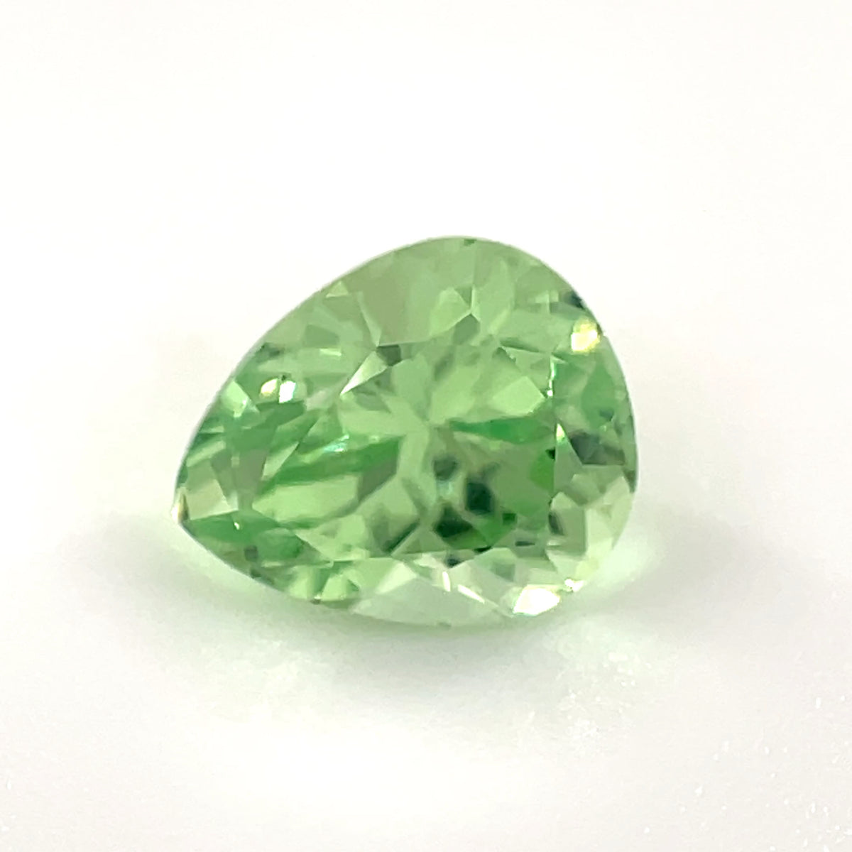 PG-307-3-1 Merelani Mint Garnet 5.6 x 6.7 MM Pear 1.04cts