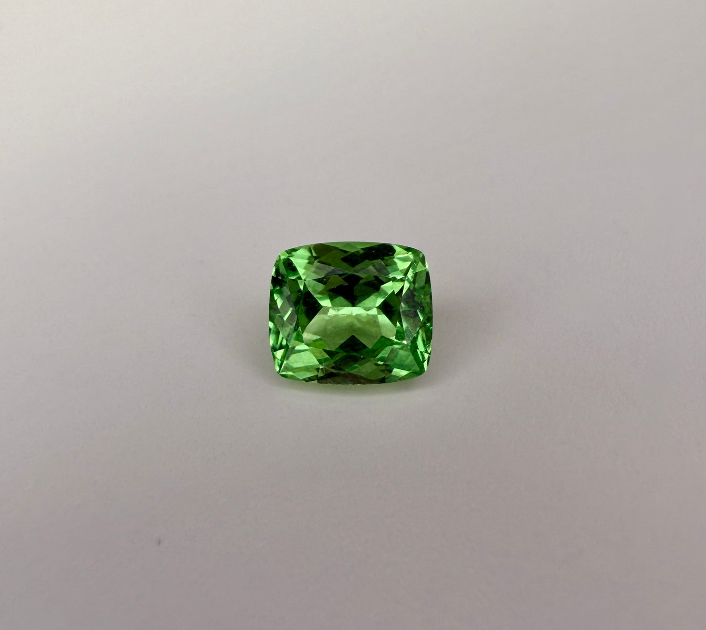 PG-309-22-1 Merelani Mint Garnet 5.6 x 6.5 MM Cushion 1.16cts