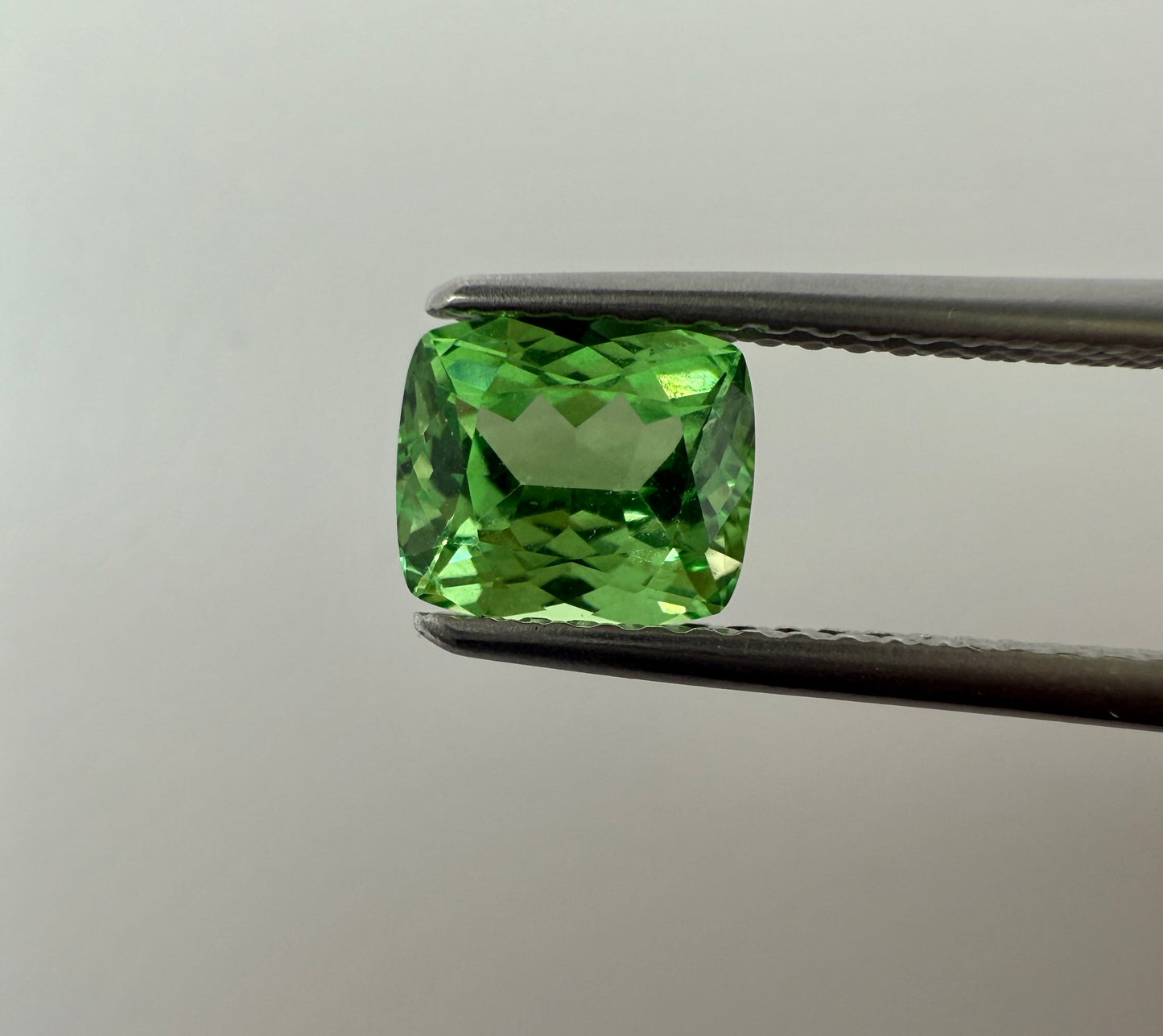 PG-309-22-1 Merelani Mint Garnet 5.6 x 6.5 MM Cushion 1.16cts