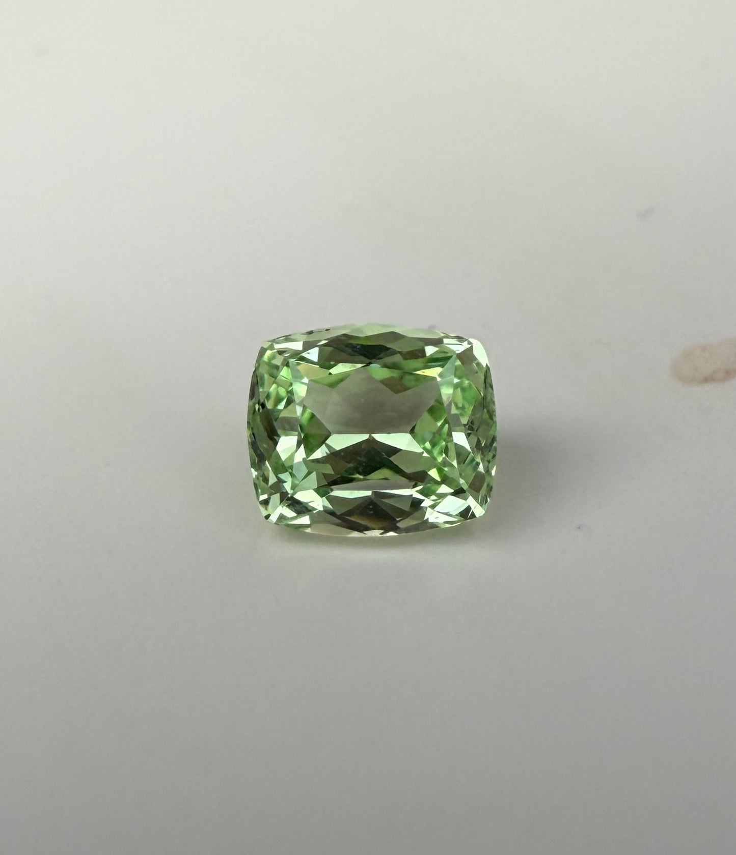 PG-311-76-2 Merelani Mint Garnet 5.5 x 6.4 MM Cushion 1.31cts