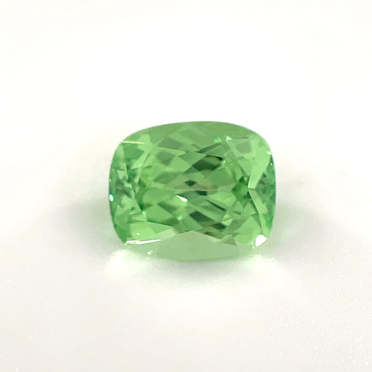 PG-312-14-1 Merelani Mint Garnet 5.4 x 6.5 MM Cushion 1.22cts