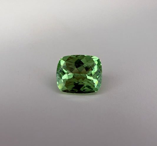 PG-313-111 Merelani Mint Garnet 5.6 x 6.6 MM Cushion 1.12cts