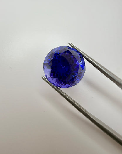 PG-324-6-103 Tanzanite 13.5 MM Round 13.18cts