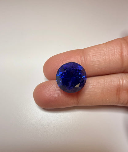 PG-324-6-103 Tanzanite 13.5 MM Round 13.18cts