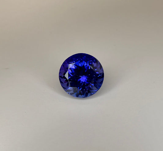 PG-324-6-81 Tanzanite 12.4 MM Round 9.67cts