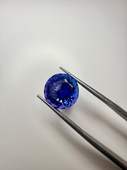 PG-324-6-81 Tanzanite 12.4 MM Round 9.67cts