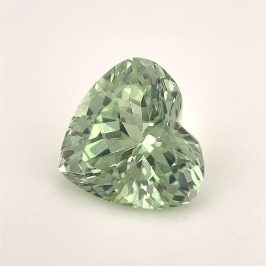 PG-325-2-27 Merelani Mint Garnet 8.2 x 9 MM Heart