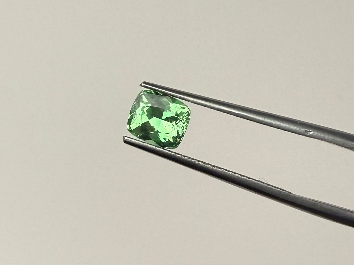 PG-325-2-3 Merelani Mint Garnet 5.6 x 6.6 MM Cushion 1.24cts