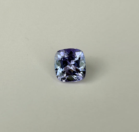 PG-33-8-19 Tanzanite 6.4 MM Cushion 1.39cts