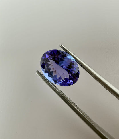 PG-78-58 Tanzanite 8.1 x 10.6 MM Oval 3.25cts
