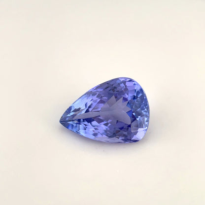 PG-86-110-2 Tanzanite 7.8 x 10.8 MM Pear 3.17cts