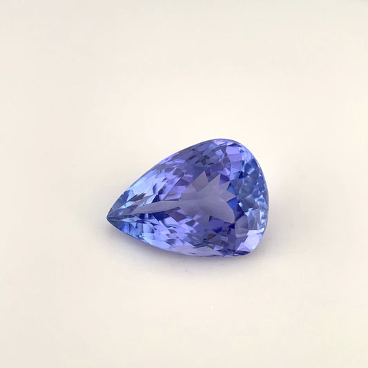 PG-86-110-2 Tanzanite 7.8 x 10.8 MM Pear 3.17cts