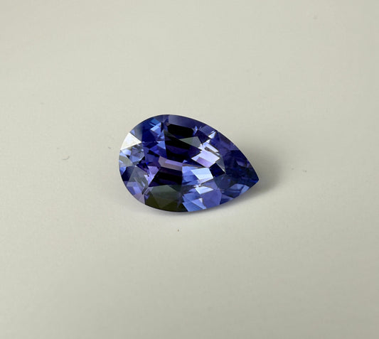 PG-86-138-2 Tanzanite 8.8 x 13.6 MM Pear 3.99cts