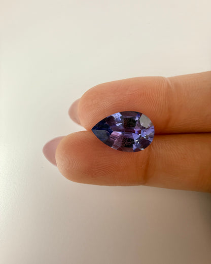 PG-86-138-2 Tanzanite 8.8 x 13.6 MM Pear 3.99cts