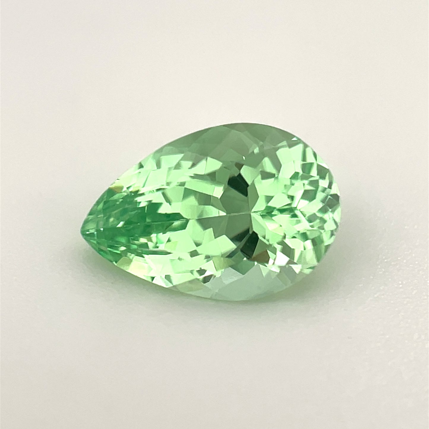PG-92-1-1 Merelani Mint Garnet 6.4 x 9.5 MM Pear