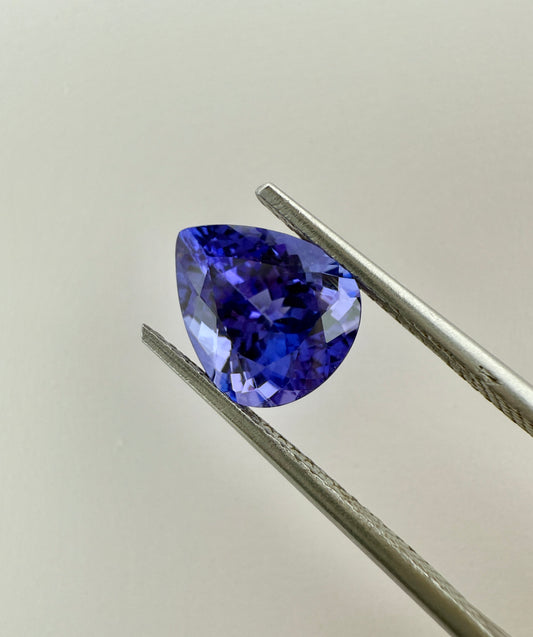 PG-AMT3-54 Tanzanite 7.7 x 9.1 MM Pear 2.26cts