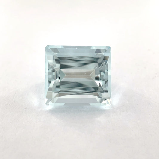 PG-AQBS-69 Aquamarine 8.2 x 9 MM Emerald Cut 3.45cts