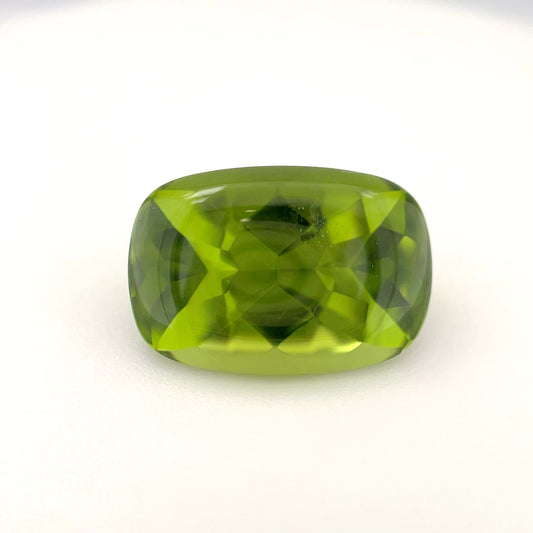 PG-BMI-5-VJ Burmese Peridot 10.1 x 14.7 MM Cushion 8.47cts