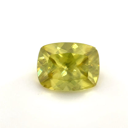 PG-I609-111-WO Zimbabwe Sphene 7.1 x 9.1 MM Cushion 2.52cts