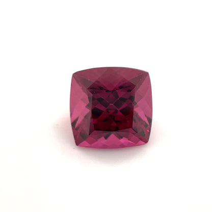 PG-RGBS-191-WO Mahenge Rhodolite 8.5 MM Sq. Cushion 3.75cts
