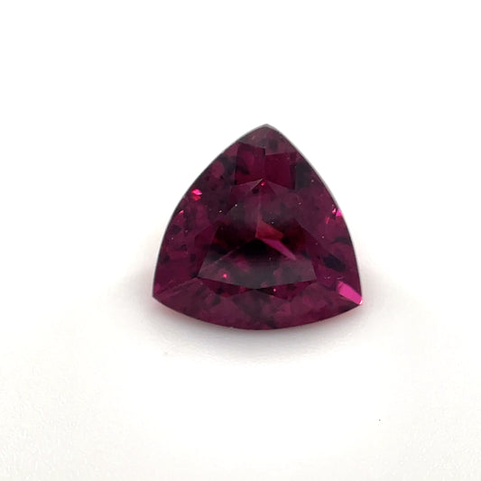 PG-RGBS-207-WO Rhodolite 8.6 MM Trilliant 2.51cts